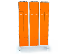 Cloakroom locker Z-shaped doors ALSIN with feet 1920 x 1200 x 500